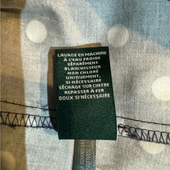 NWT Ralph Lauren Women’s Navy Blue & White Polka Dot Dress Size 16P - Picture 10 of 13